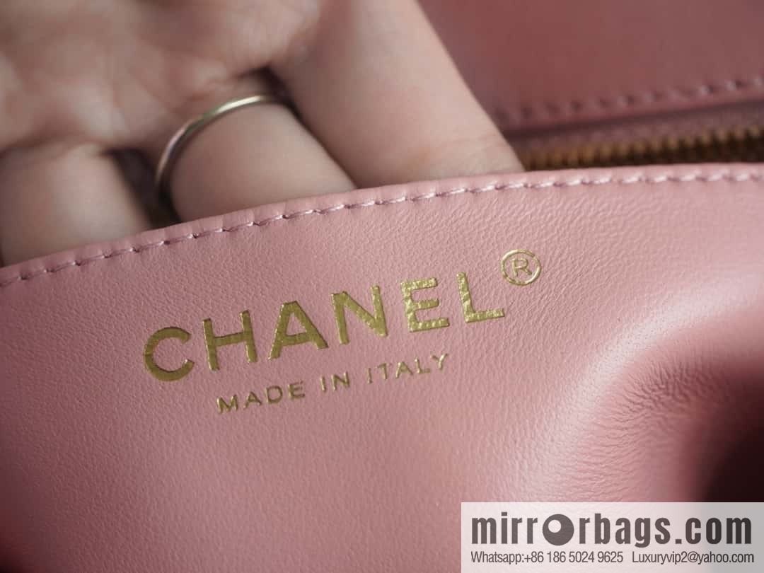 CHANEL Metal ball square fat man AS1786 pink