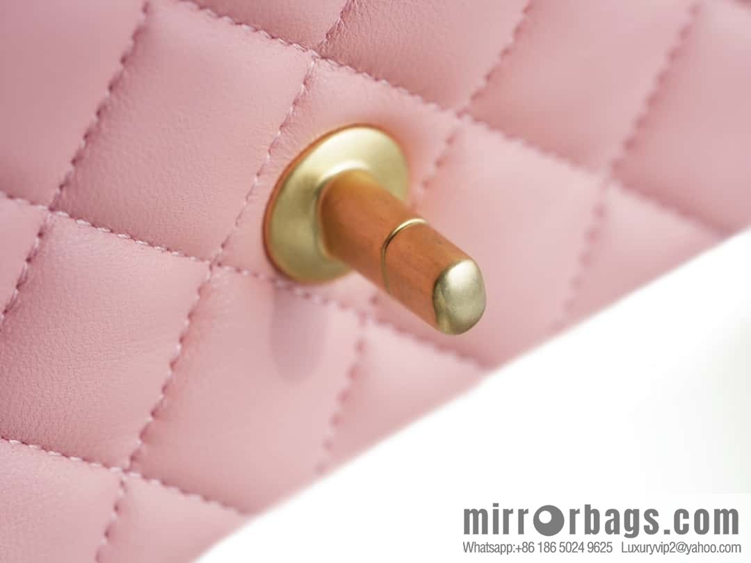 CHANEL Metal ball square fat man AS1786 pink