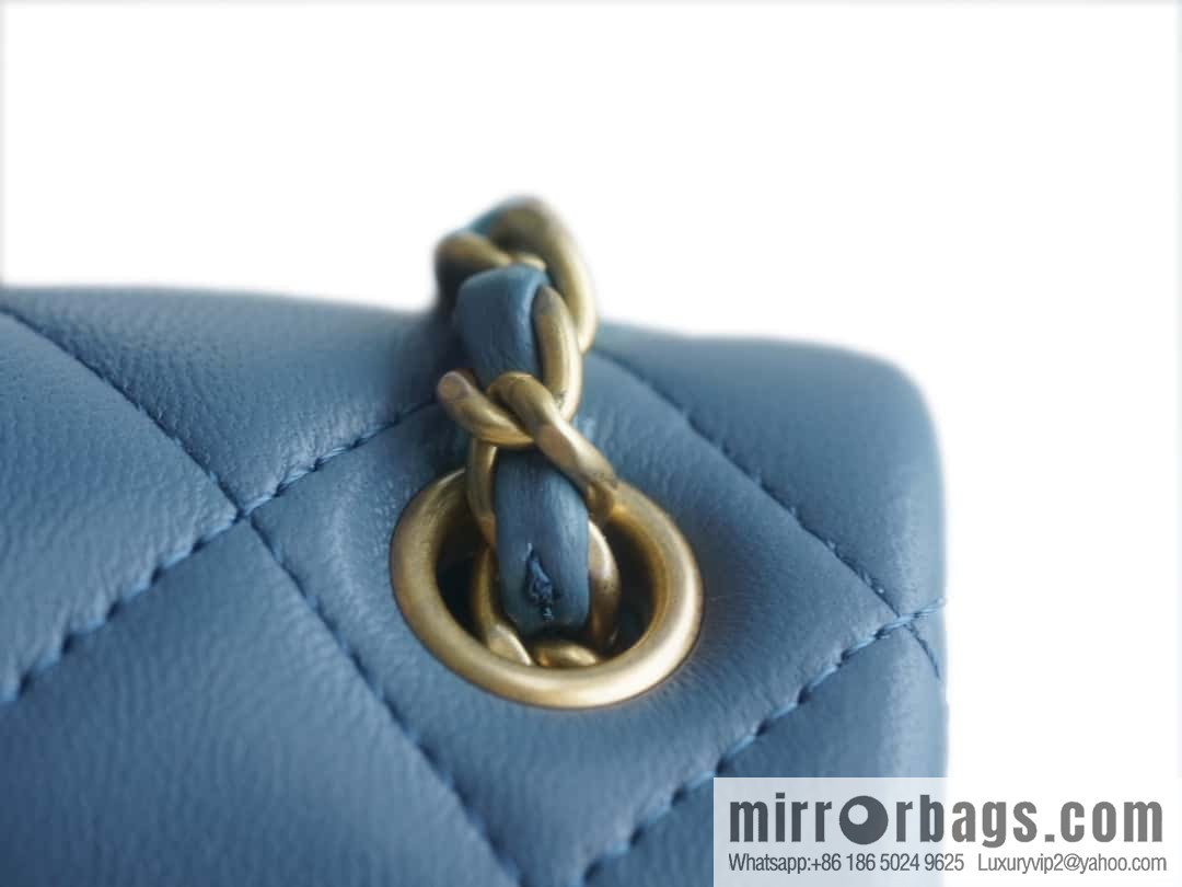 CHANEL Metal Ball Square Fatty AS1786 Haze Blue