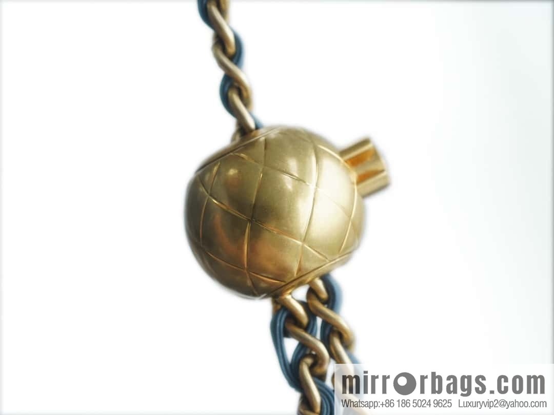 CHANEL Metal Ball Square Fatty AS1786 Haze Blue