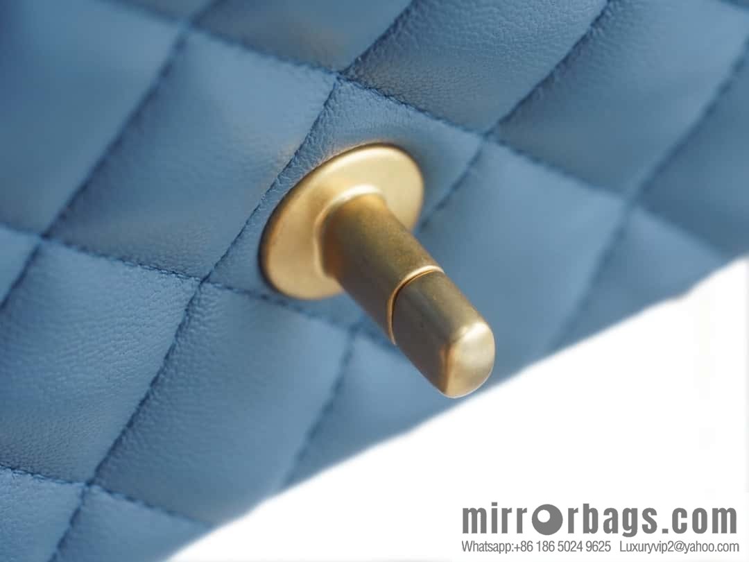 CHANEL Metal Ball Square Fatty AS1786 Haze Blue