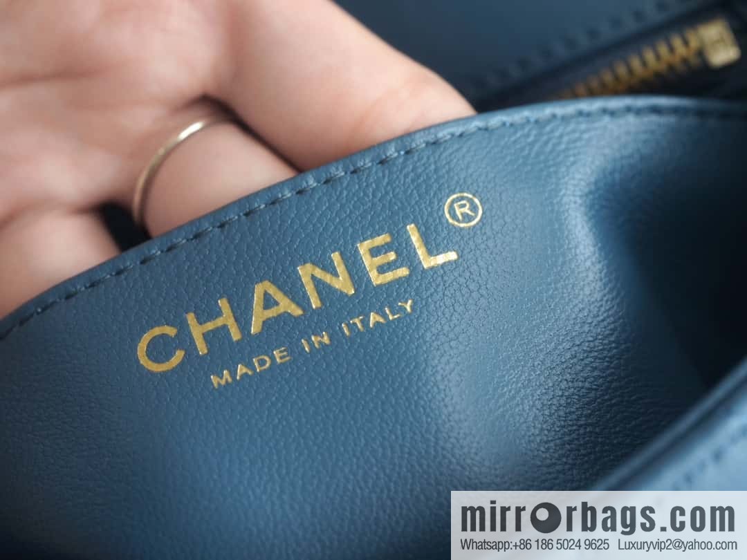 CHANEL Metal Ball Square Fatty AS1786 Haze Blue