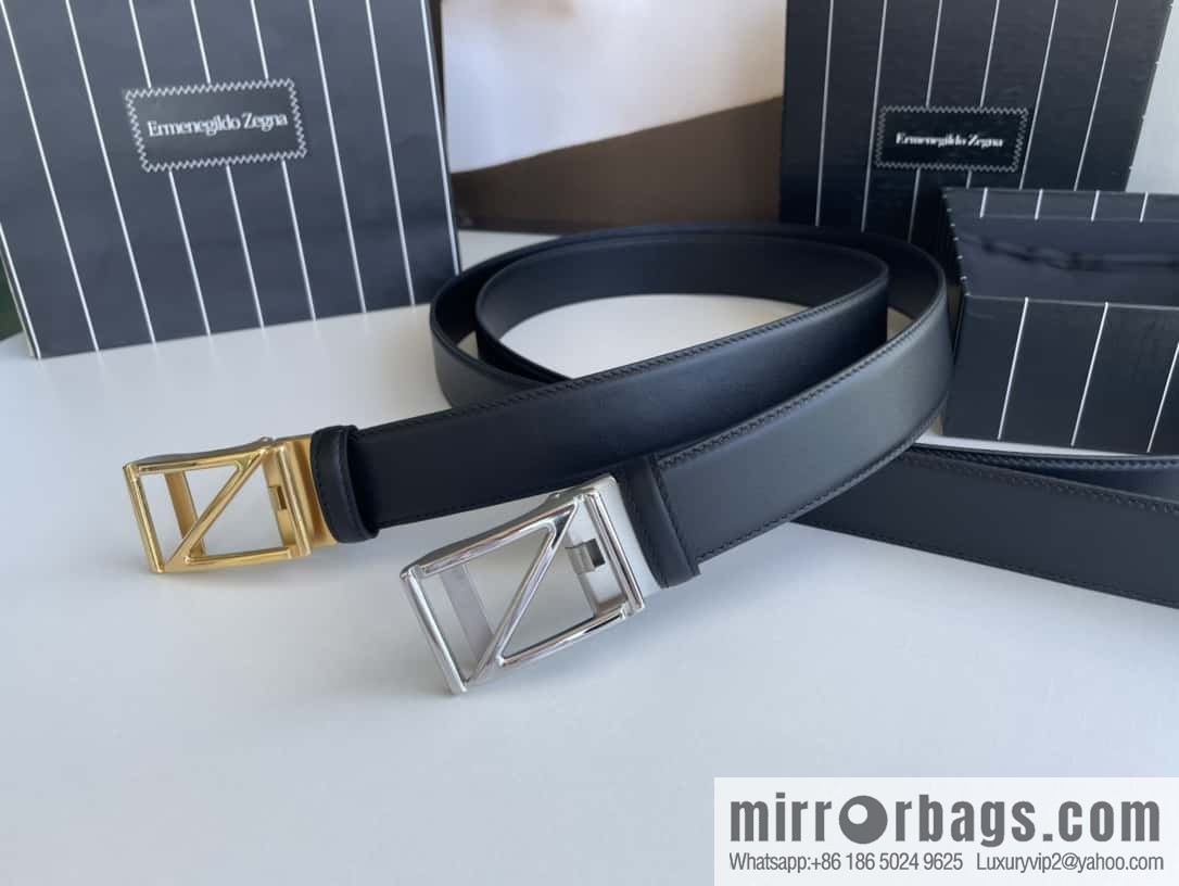 Zegna, men's fashion belt 3.5cm