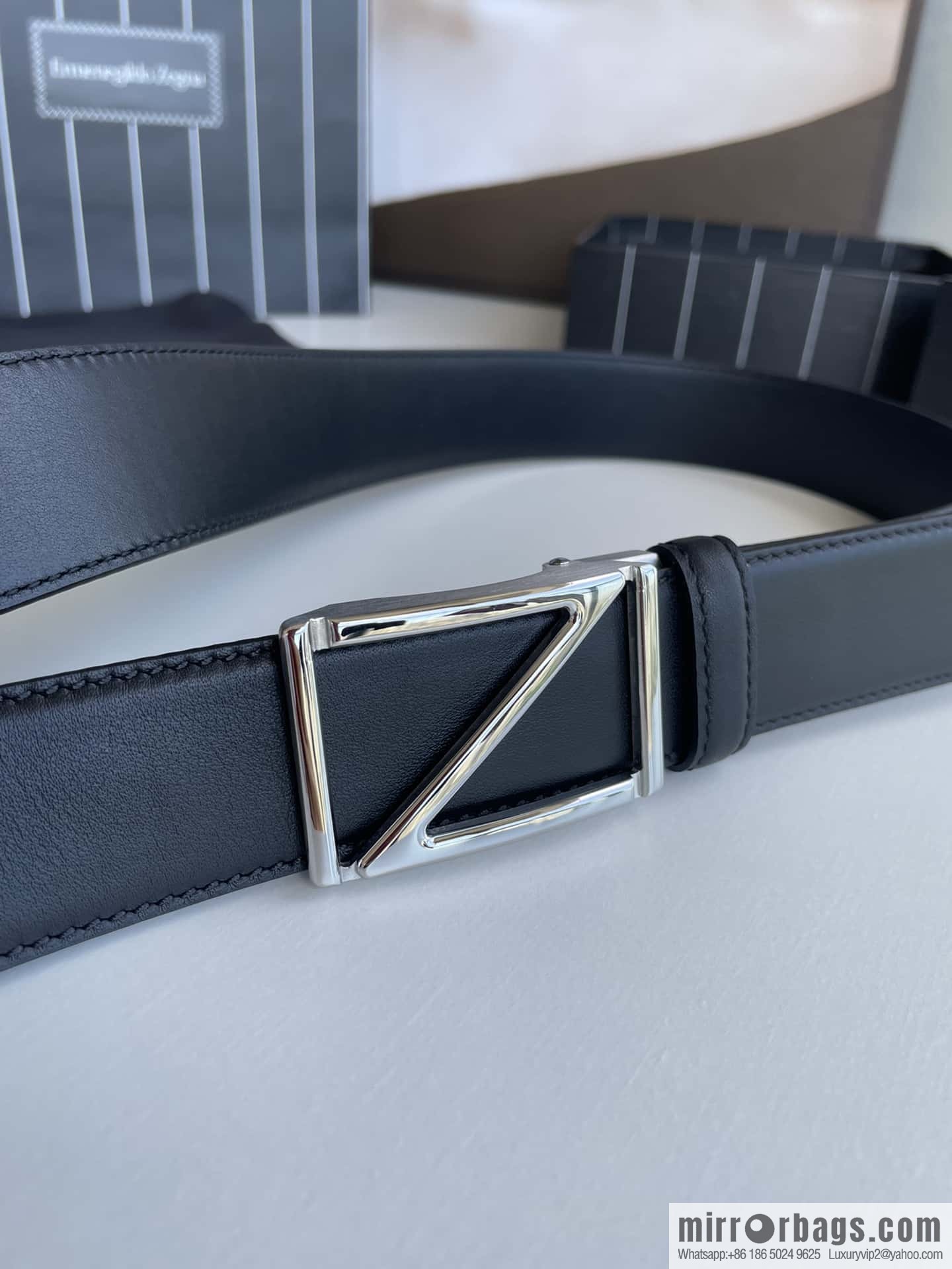 Zegna, men's fashion belt 3.5cm