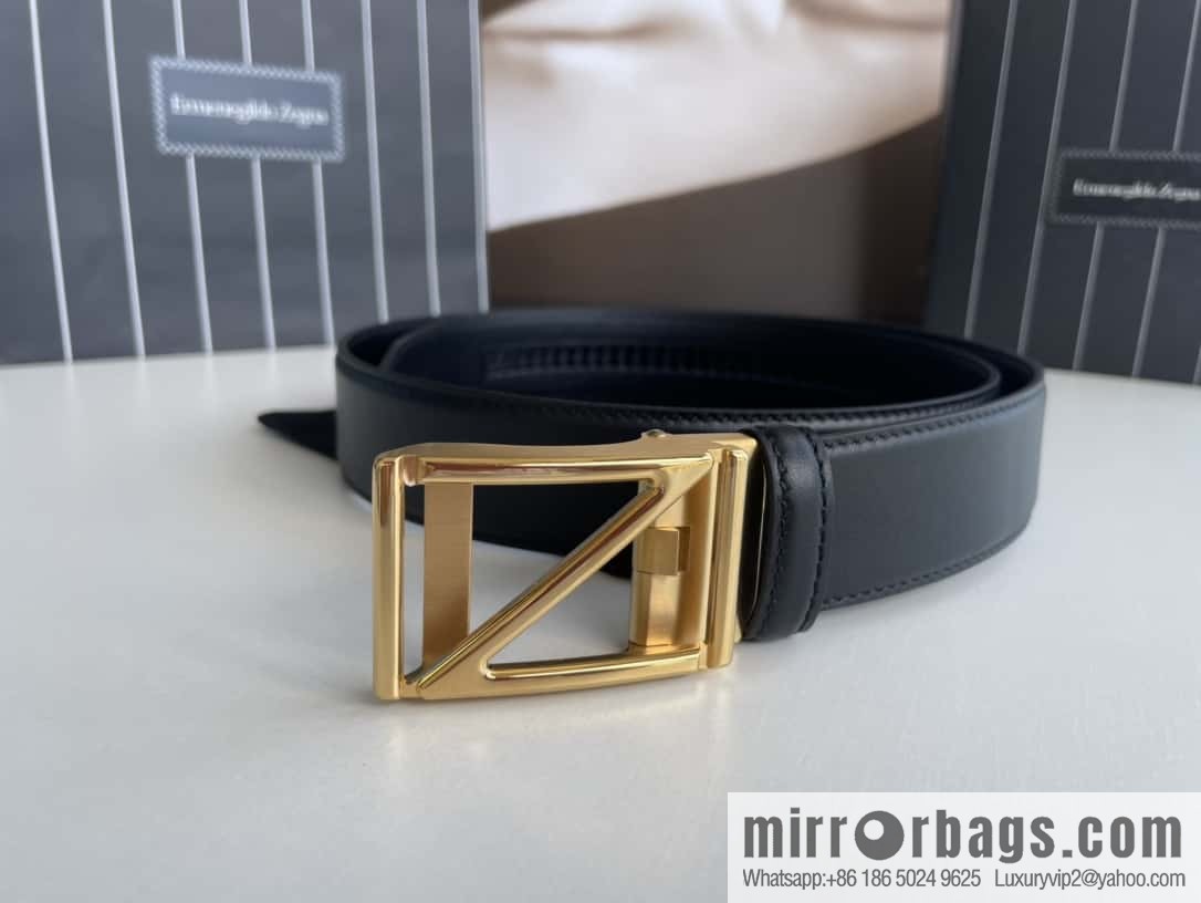 Zegna, men's fashion belt 3.5cm