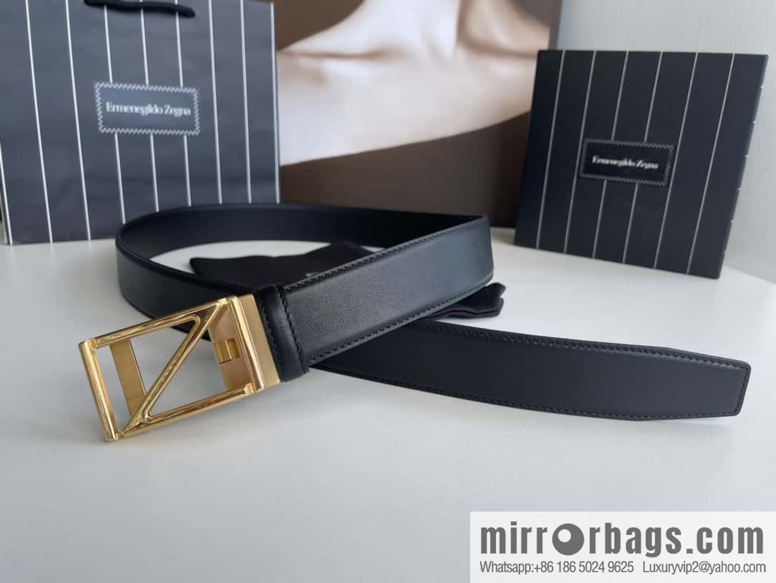 Zegna, men's fashion belt 3.5cm