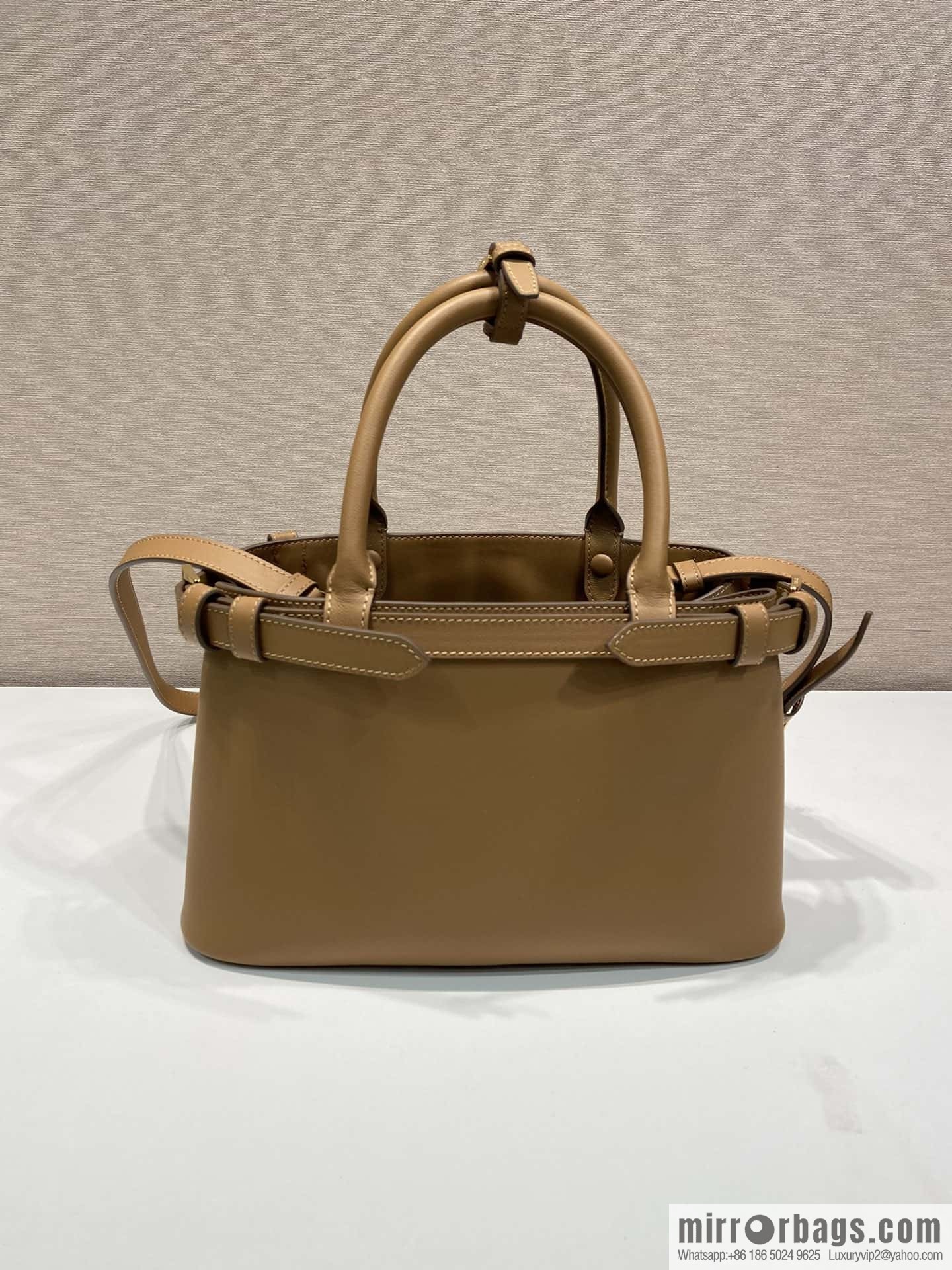 PRADA imported calfskin tote bag 1BA418 small