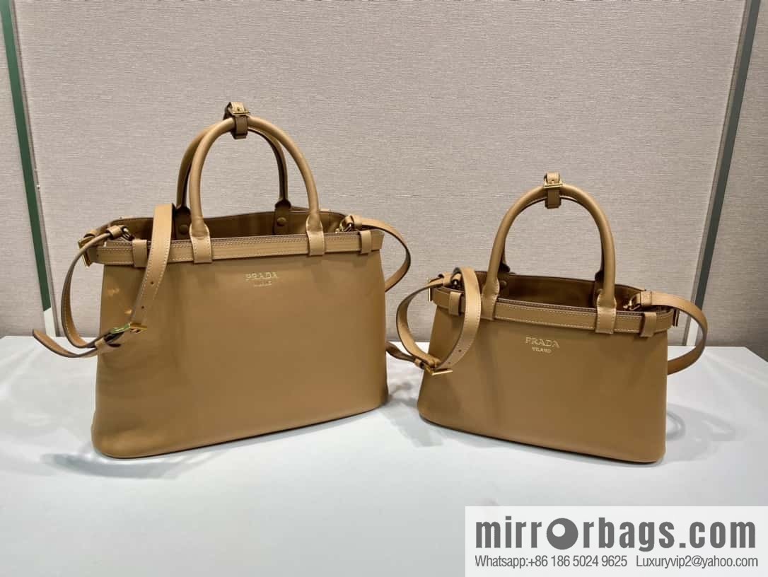 PRADA imported calfskin tote bag 1BA418 small