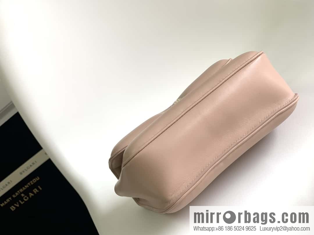 BVLGARI Bulgari joint design limited edition Mary Katrantzou snakehead bag 291071 naked powder 19CM