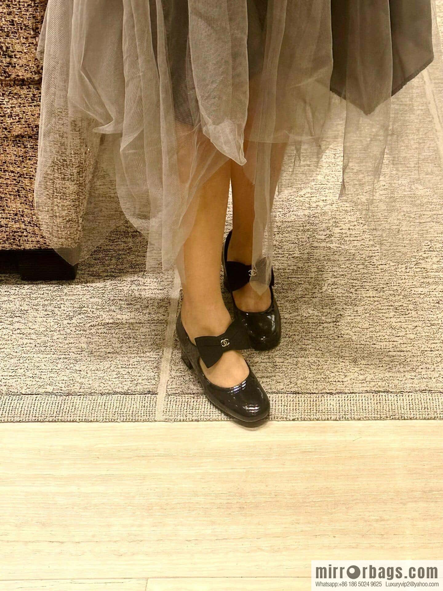 CHANEL Xiaoxiang Bow 🎀 Mary Jane high heels