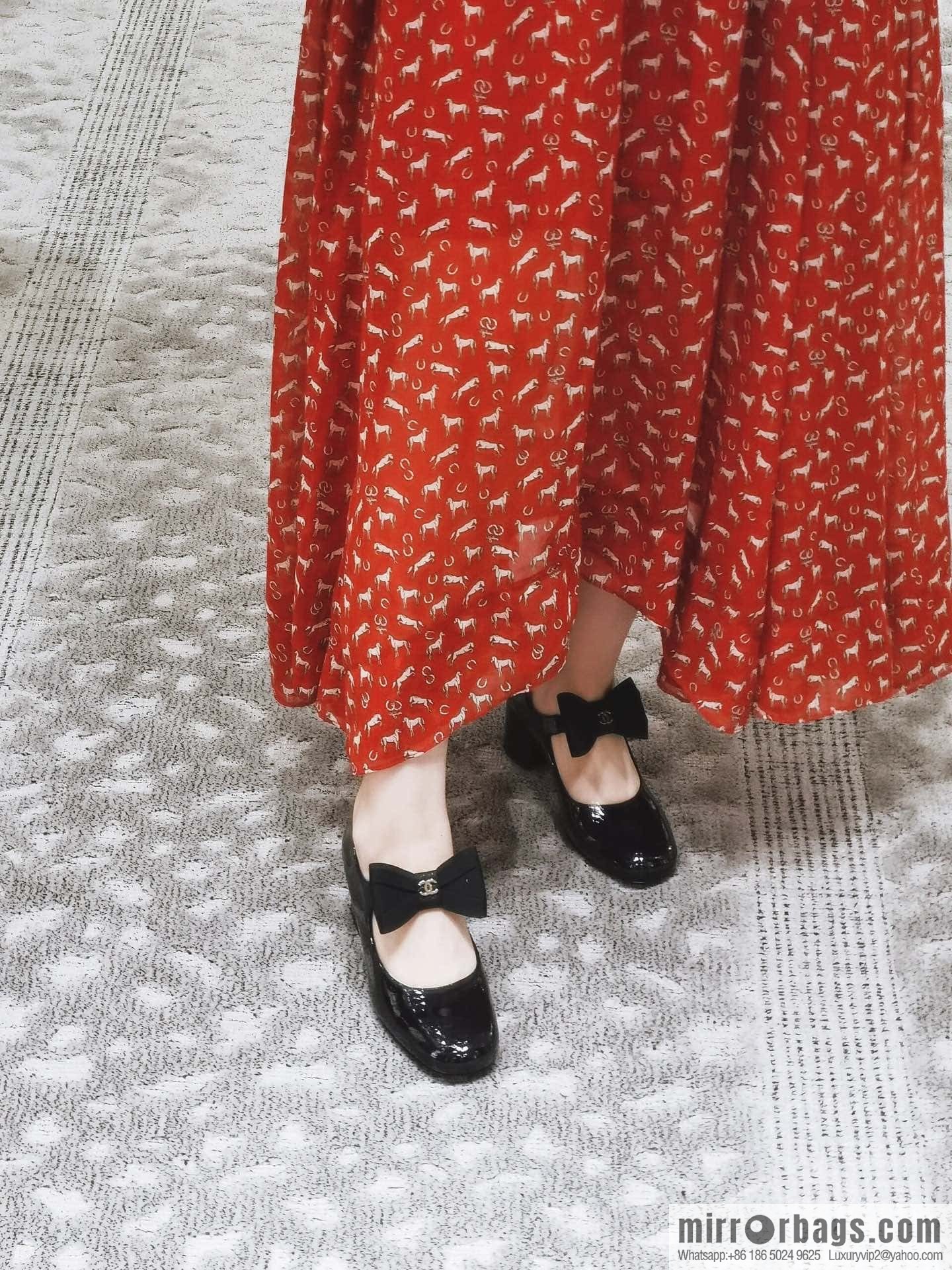 CHANEL Xiaoxiang Bow 🎀 Mary Jane high heels
