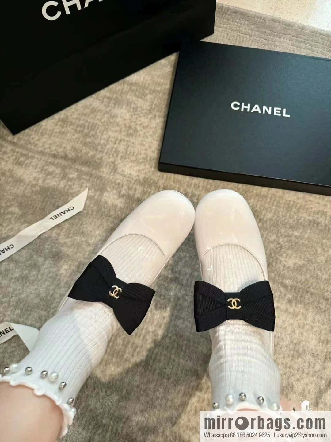 CHANEL Xiaoxiang Bow 🎀 Mary Jane high heels