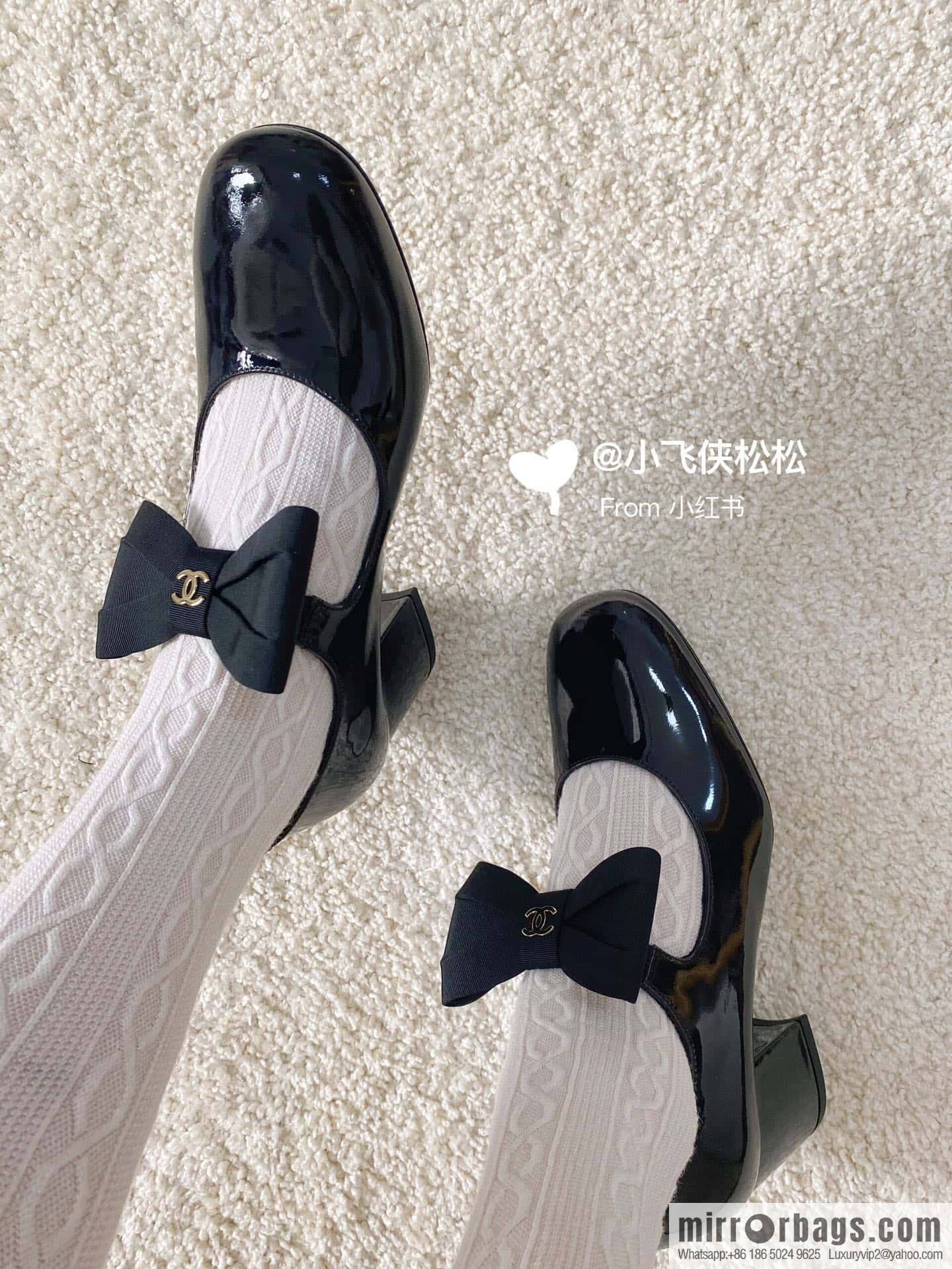 CHANEL Xiaoxiang Bow 🎀 Mary Jane high heels