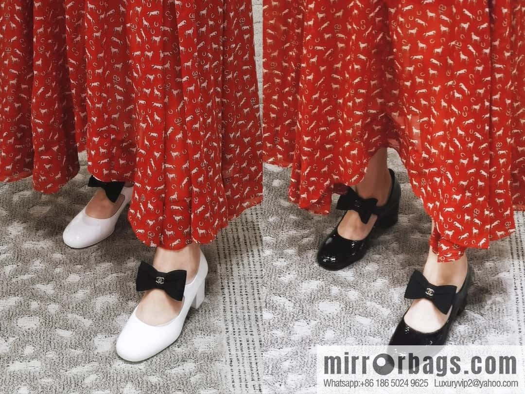 CHANEL Xiaoxiang Bow 🎀 Mary Jane high heels