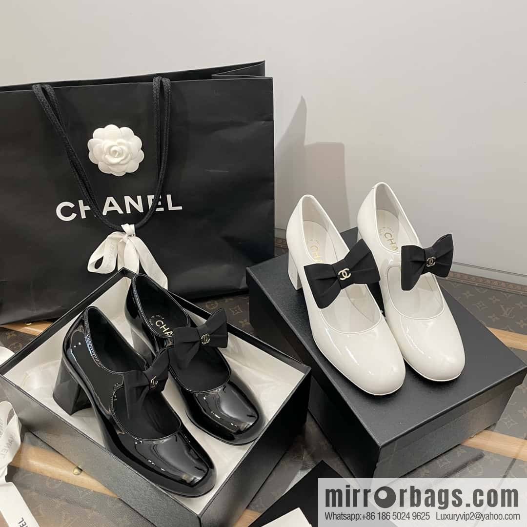 CHANEL Xiaoxiang Bow 🎀 Mary Jane high heels