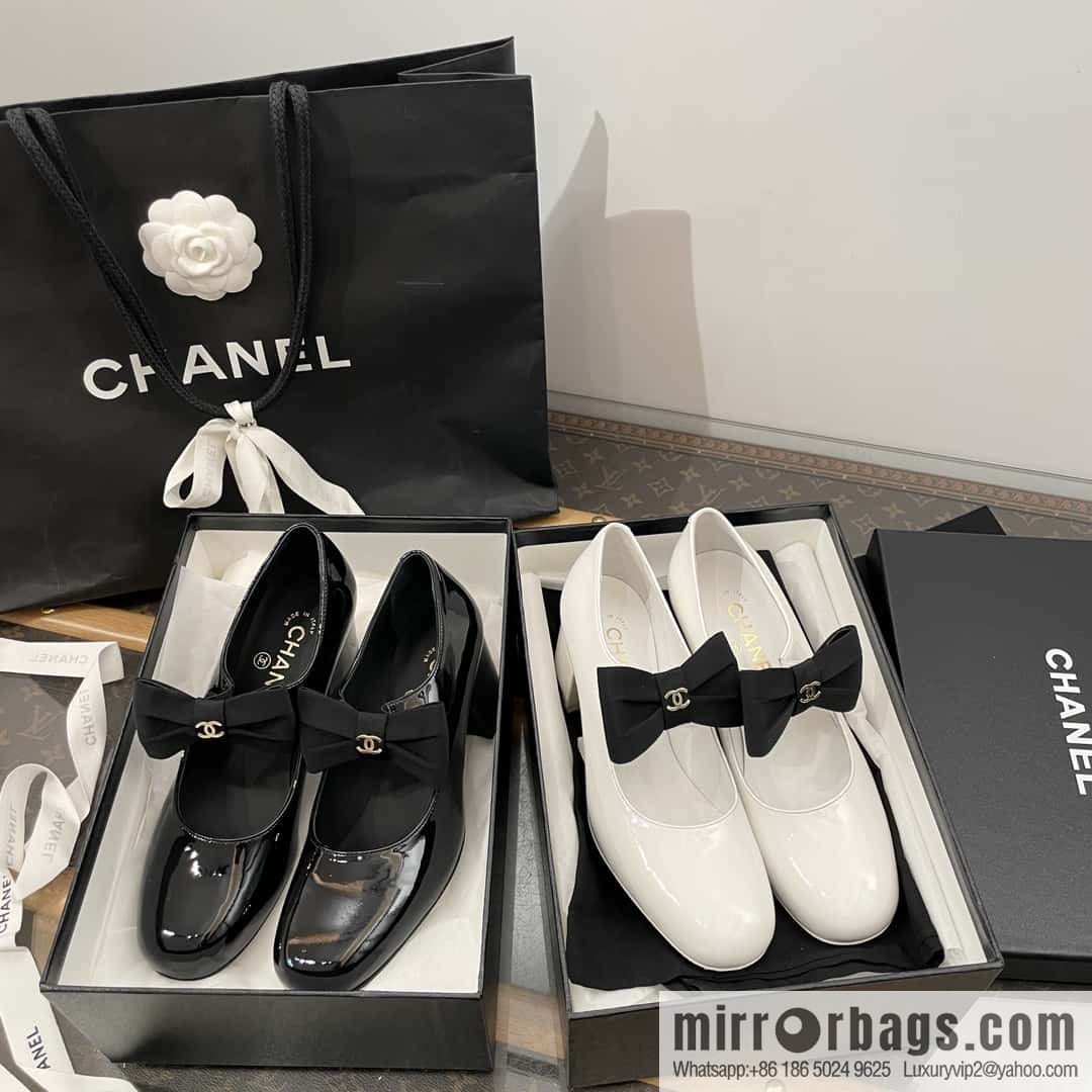 CHANEL Xiaoxiang Bow 🎀 Mary Jane high heels