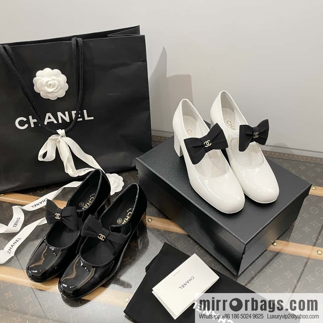 CHANEL Xiaoxiang Bow 🎀 Mary Jane high heels