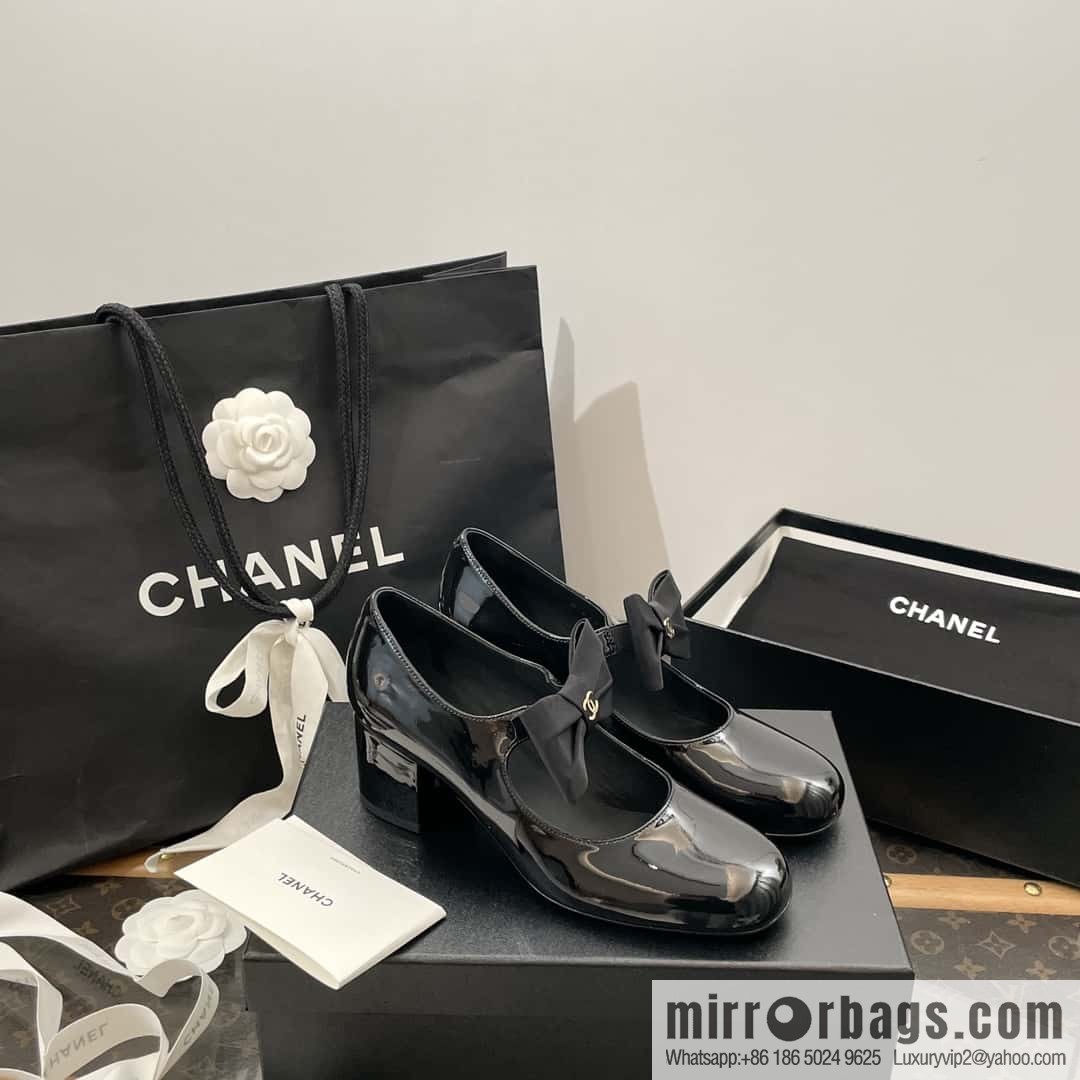 CHANEL Xiaoxiang Bow 🎀 Mary Jane high heels