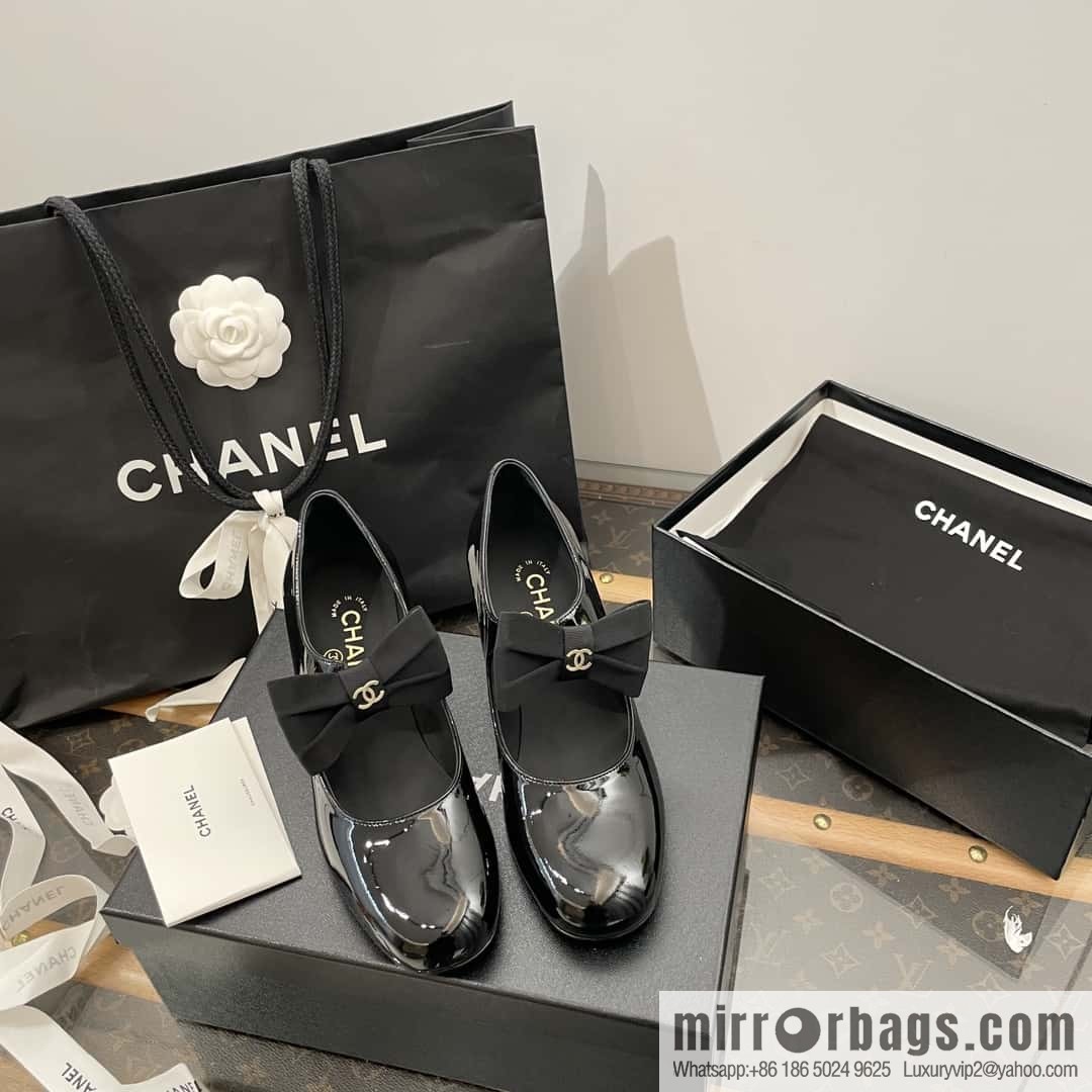 CHANEL Xiaoxiang Bow 🎀 Mary Jane high heels