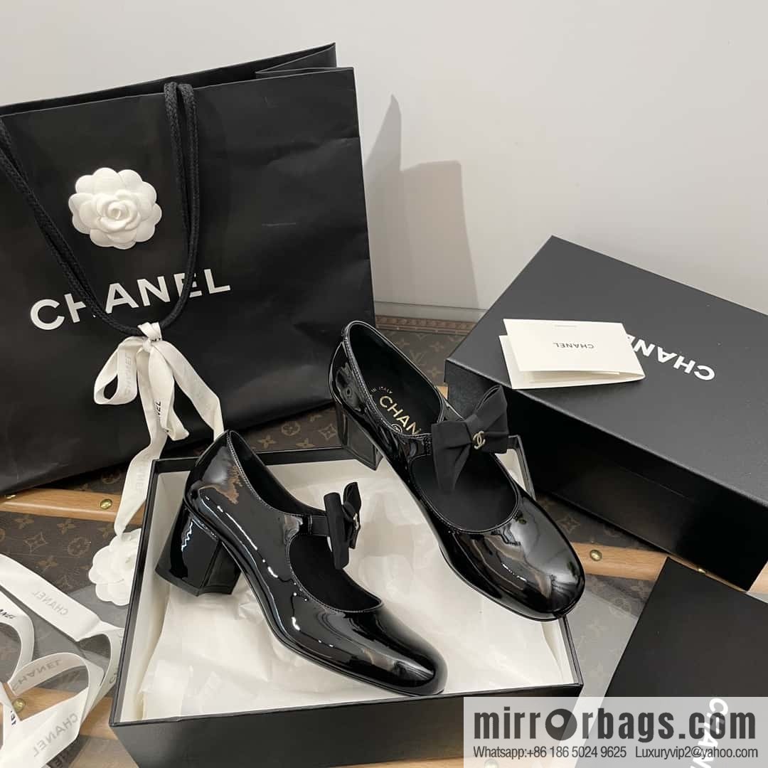 CHANEL Xiaoxiang Bow 🎀 Mary Jane high heels