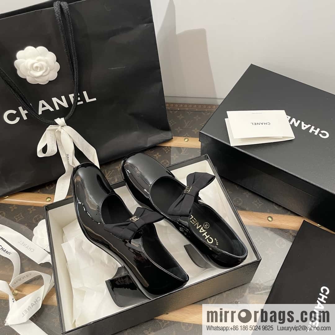 CHANEL Xiaoxiang Bow 🎀 Mary Jane high heels