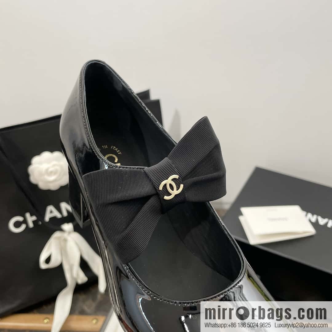 CHANEL Xiaoxiang Bow 🎀 Mary Jane high heels