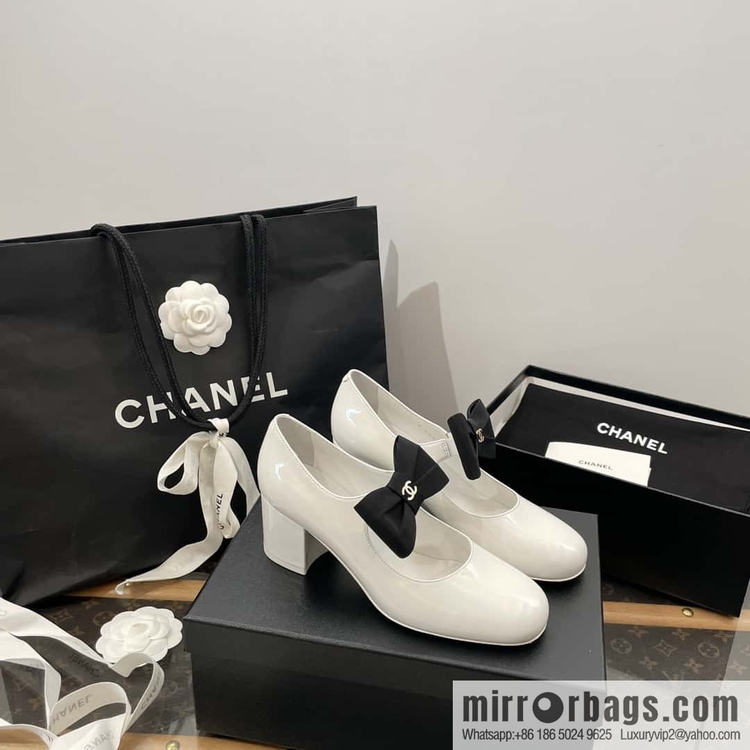 CHANEL Xiaoxiang Bow 🎀 Mary Jane high heels