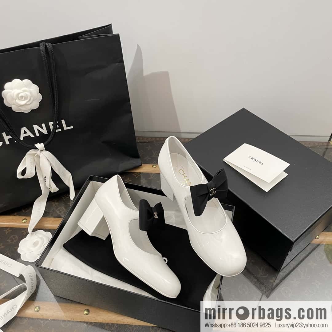 CHANEL Xiaoxiang Bow 🎀 Mary Jane high heels