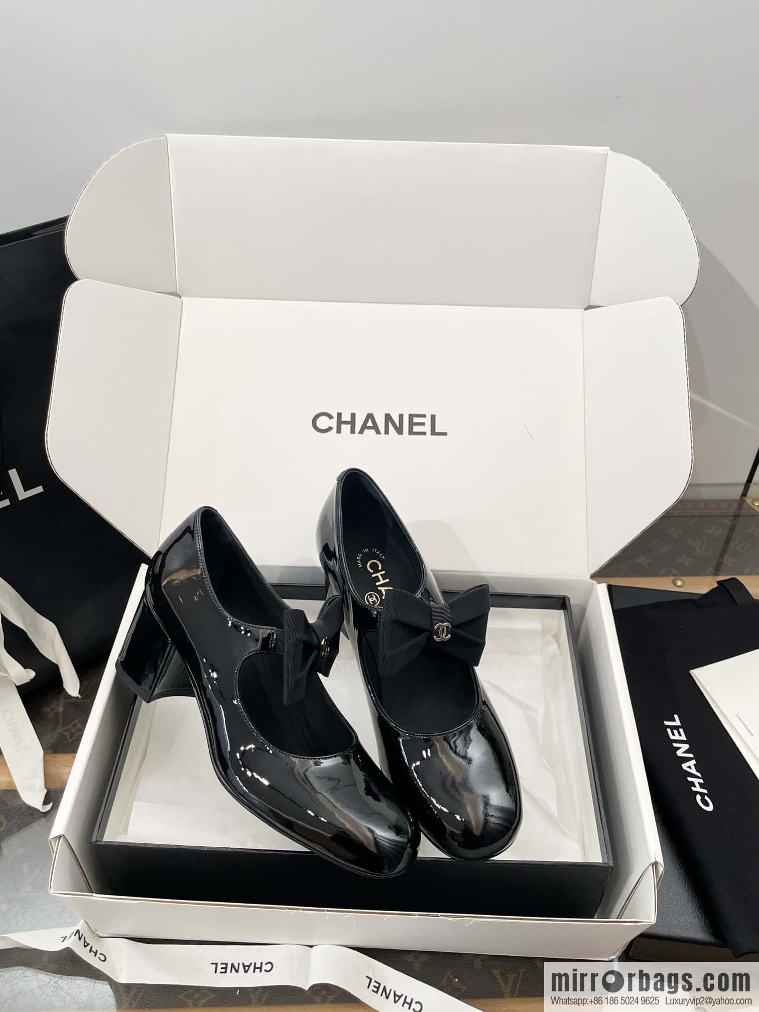 CHANEL Xiaoxiang Bow 🎀 Mary Jane high heels