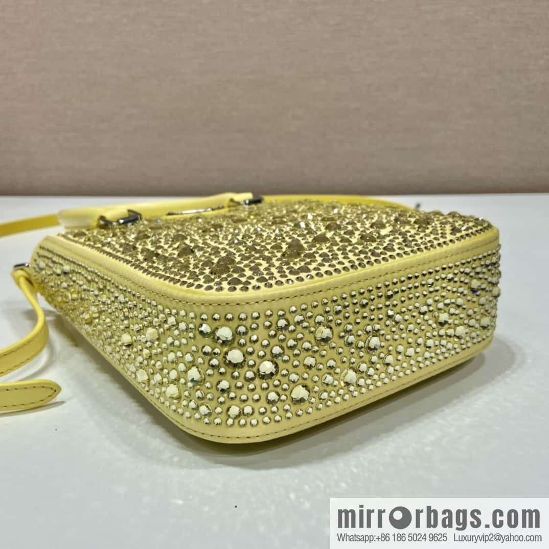 PRADA Prada Gypsy Tote Bag 1BG331 Yellow