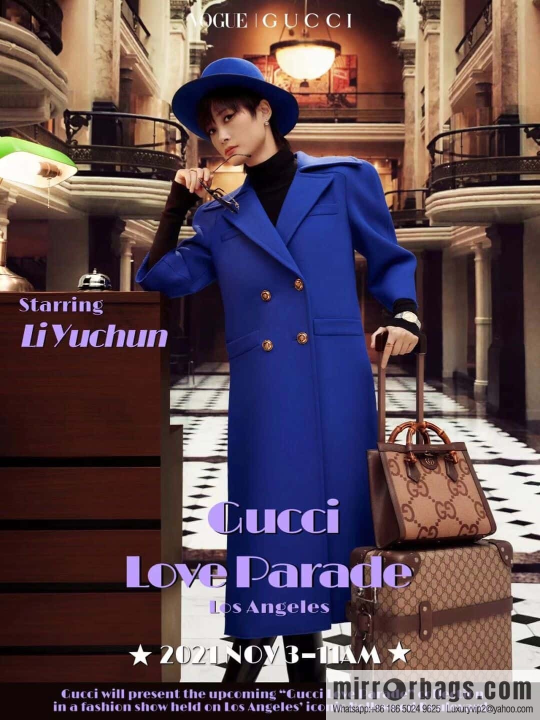 GUCCI Gucc1 Diana canvas tote bag 660195