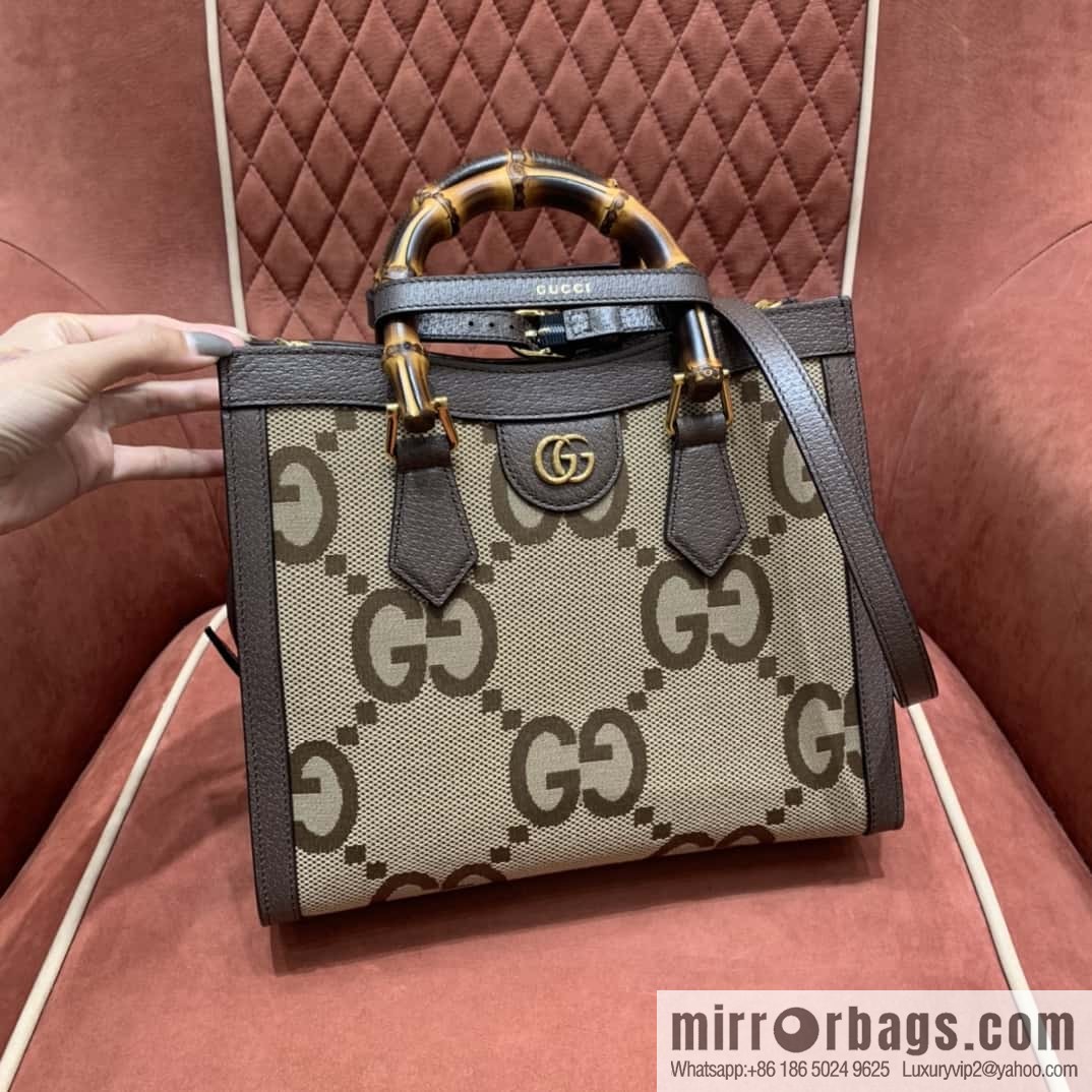 GUCCI Gucc1 Diana canvas tote bag 660195