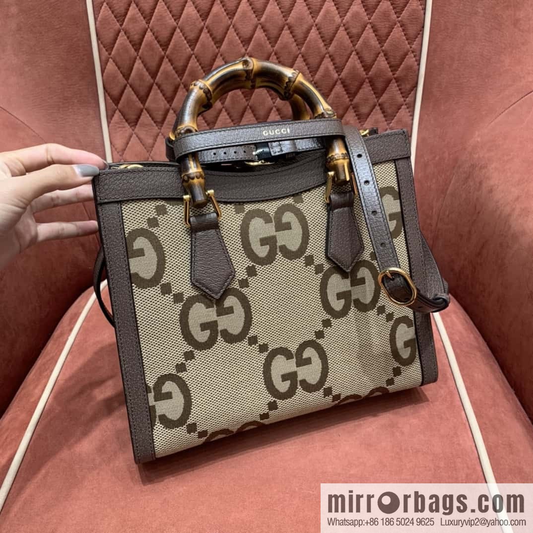 GUCCI Gucc1 Diana canvas tote bag 660195