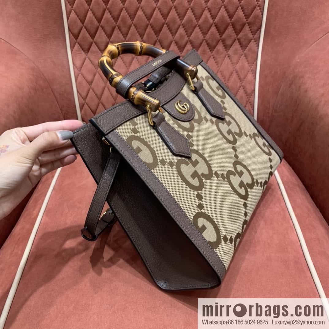 GUCCI Gucc1 Diana canvas tote bag 660195