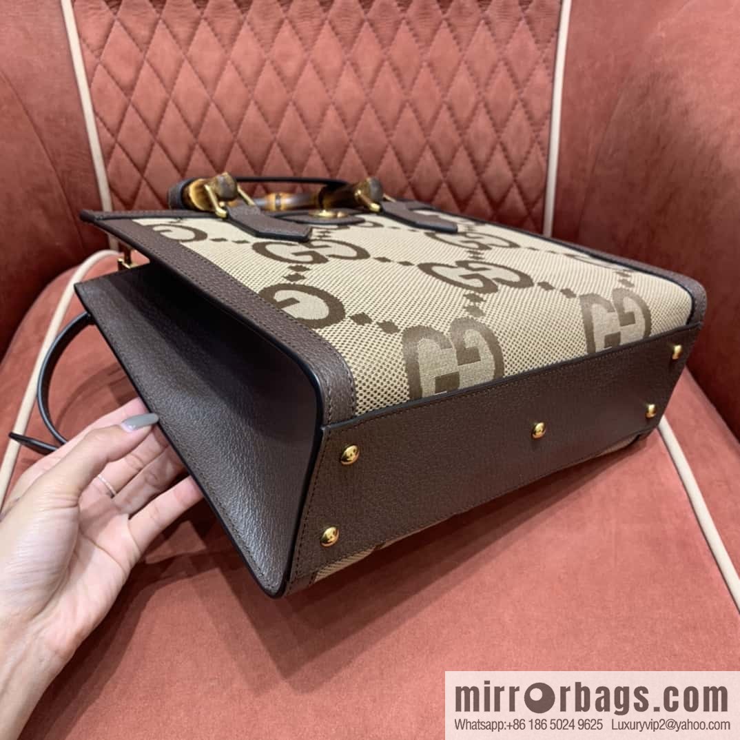 GUCCI Gucc1 Diana canvas tote bag 660195