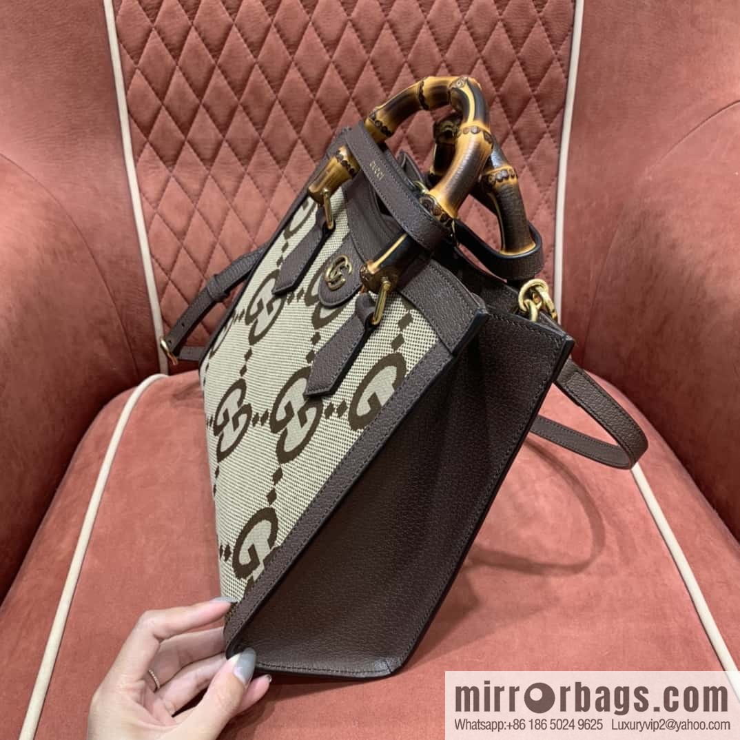 GUCCI Gucc1 Diana canvas tote bag 660195