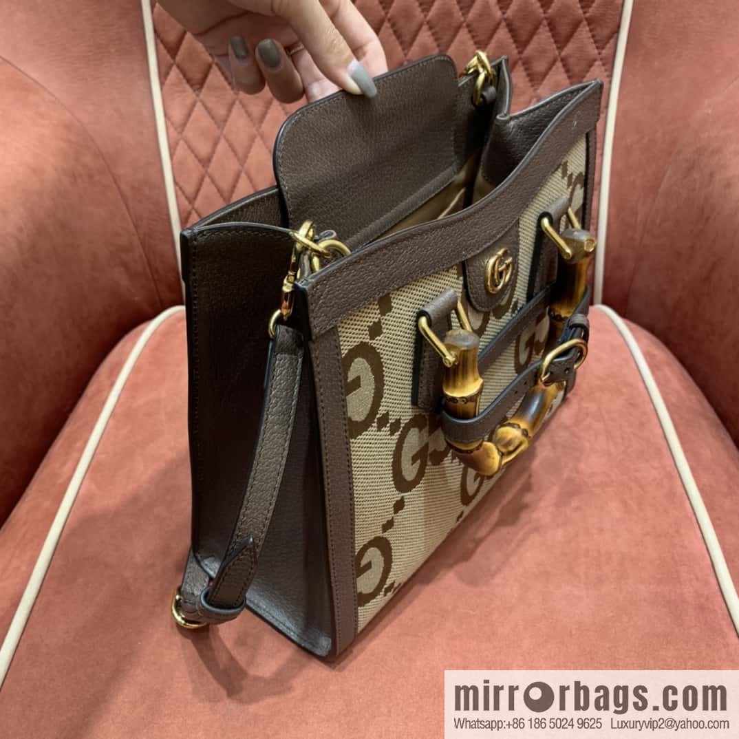 GUCCI Gucc1 Diana canvas tote bag 660195