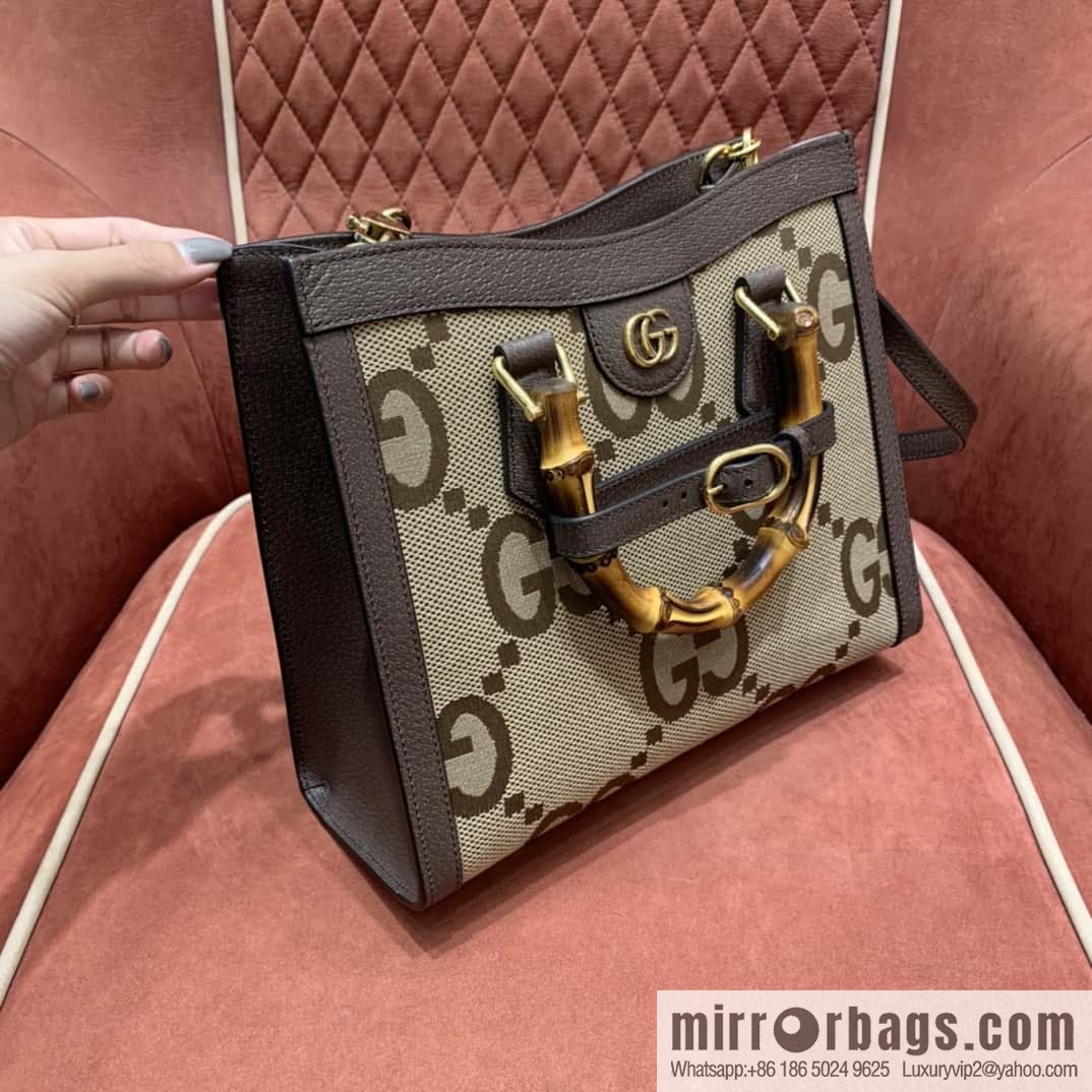 GUCCI Gucc1 Diana canvas tote bag 660195