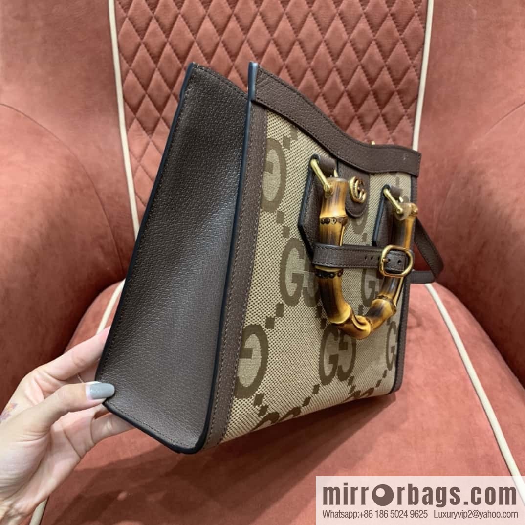 GUCCI Gucc1 Diana canvas tote bag 660195
