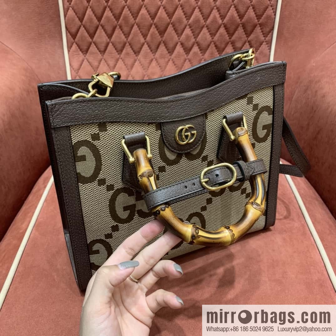 GUCCI Gucc1 Diana canvas tote bag 660195