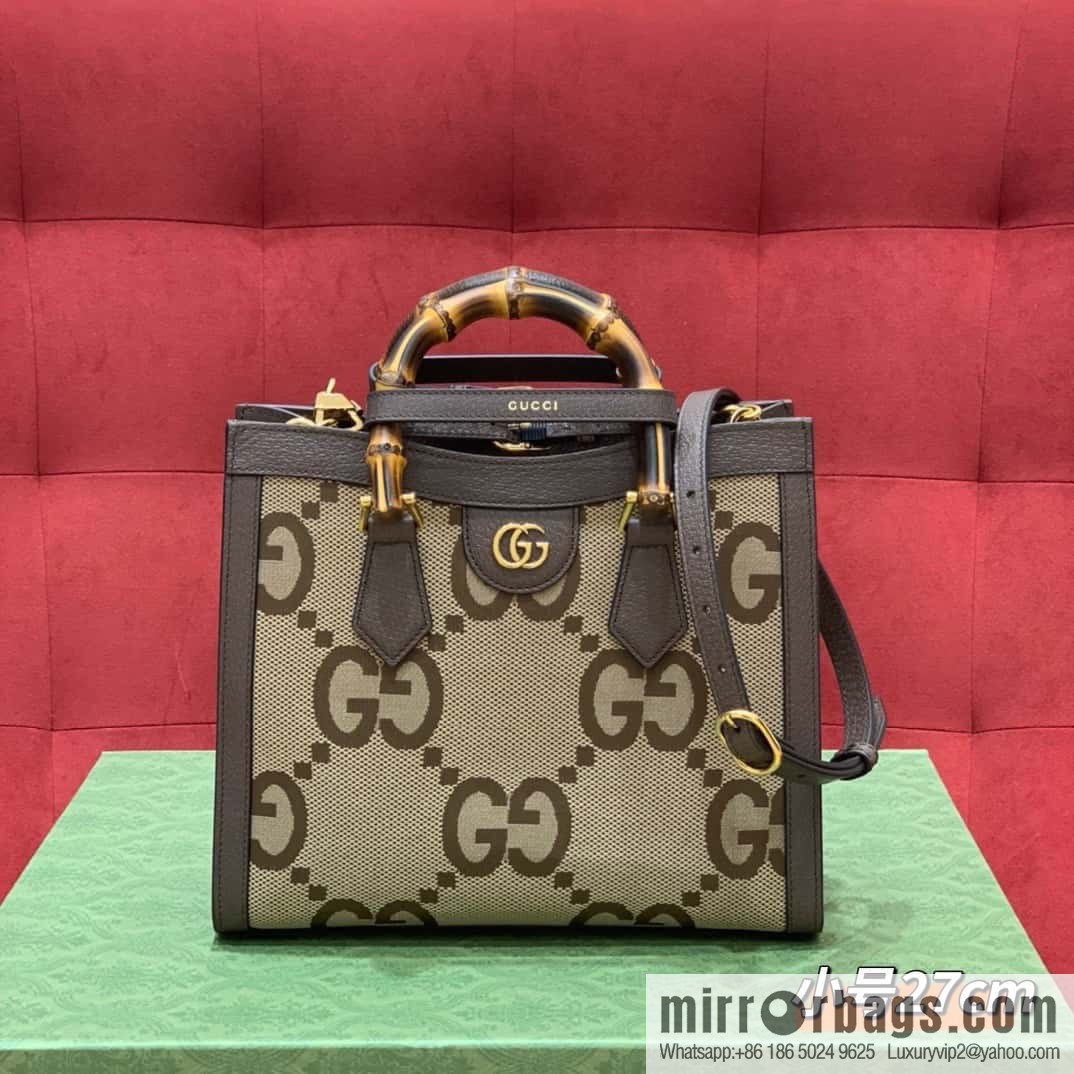 GUCCI Gucc1 Diana canvas tote bag 660195