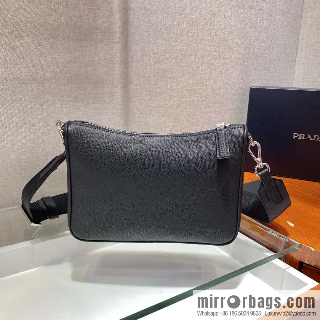 PRADA full leather three-in-one 😘😘 model number 2VH113 full leather/cross pattern leather
