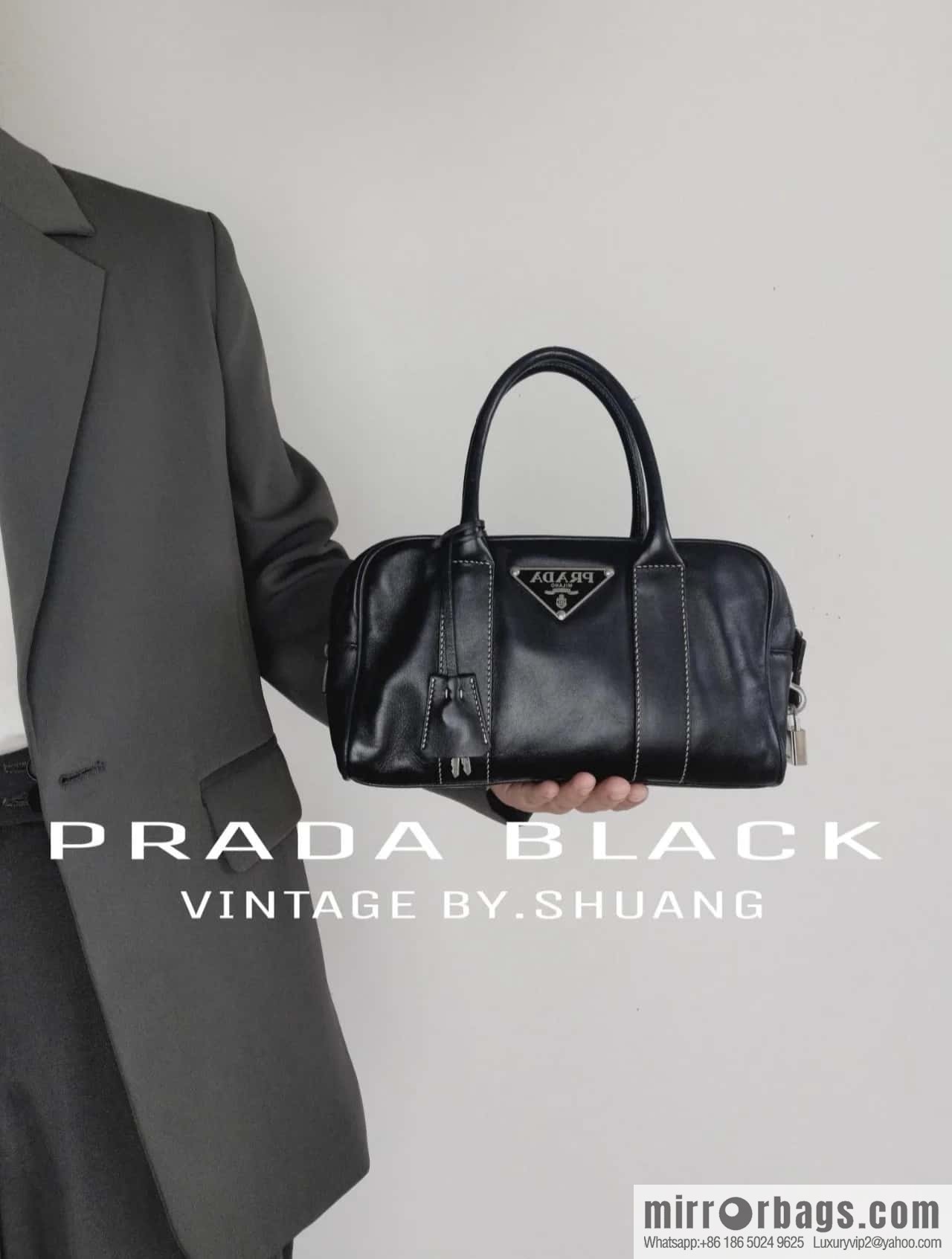 PRADA Medieval Boston 🎉 1BA846 New