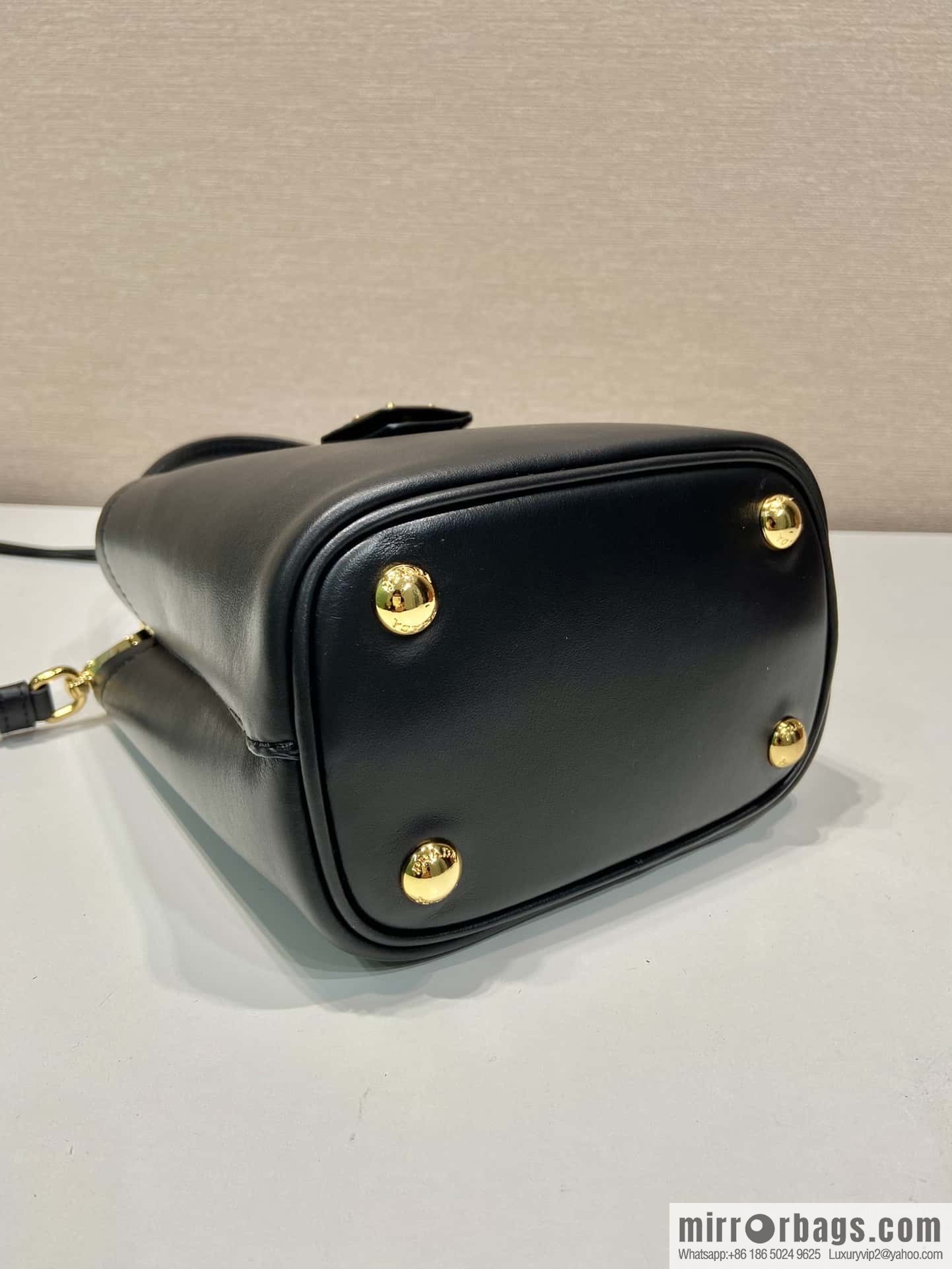 PRTADA Prada calfskin leather (fabric) bucket bag 1BA373