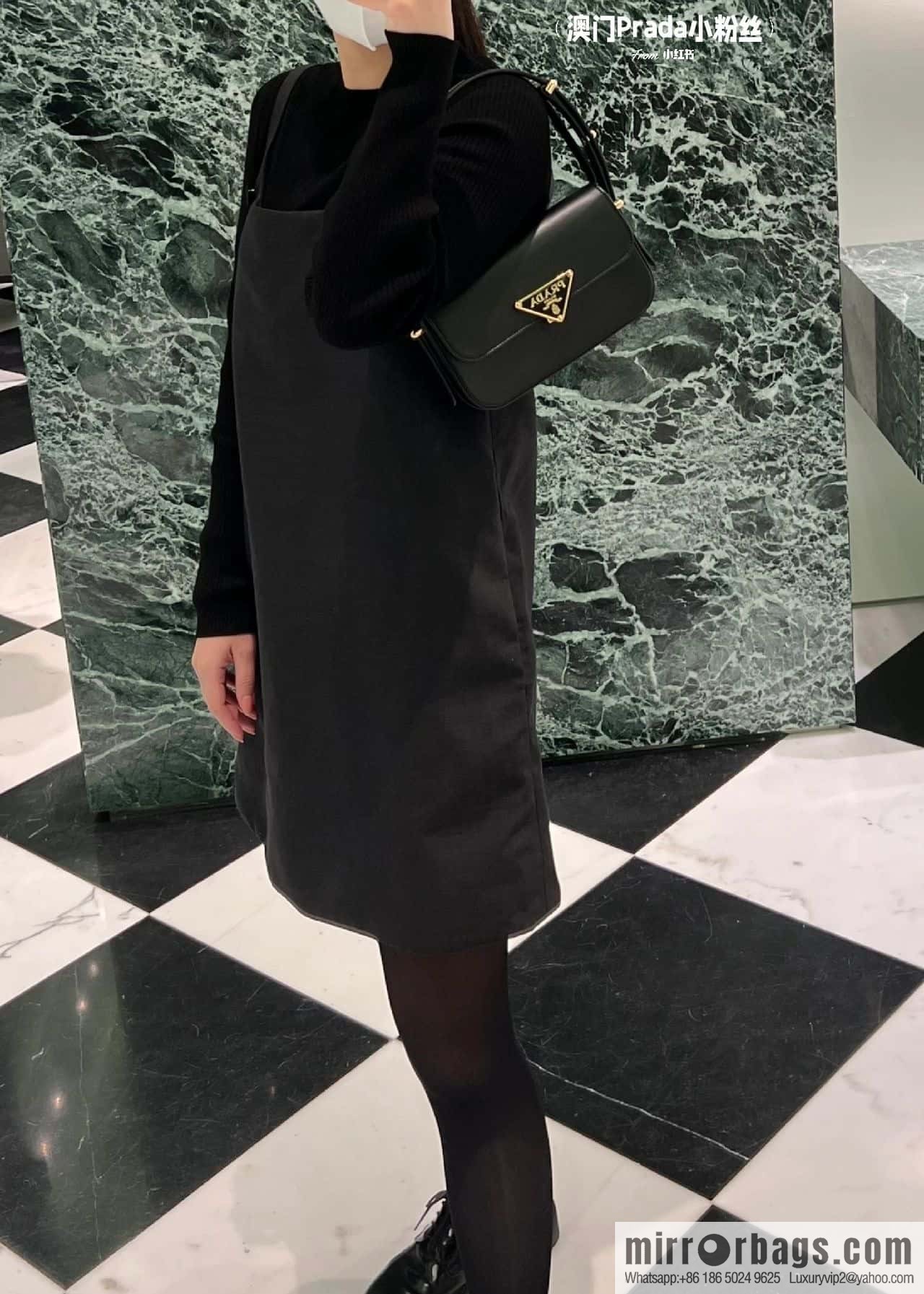 PRADA new shoulder bag 1BD339 black