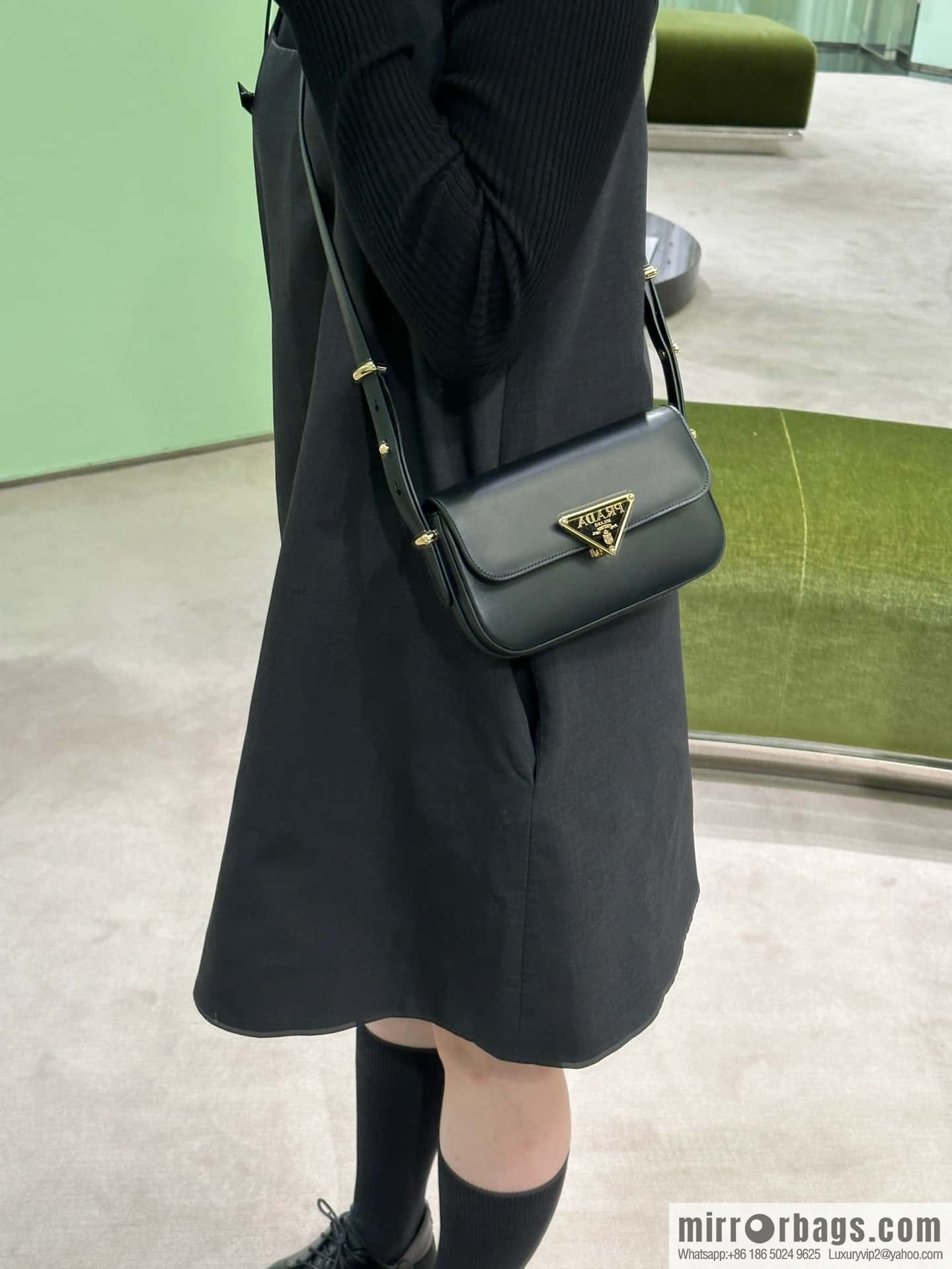 PRADA new shoulder bag 1BD339 black