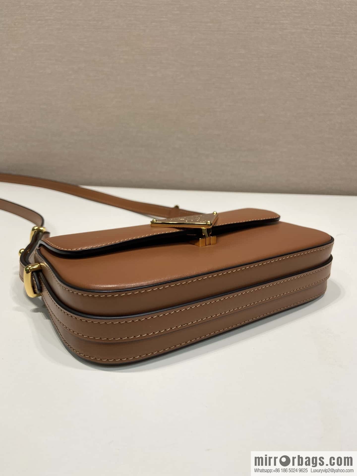 PRADA new shoulder bag 1BD339 caramel color