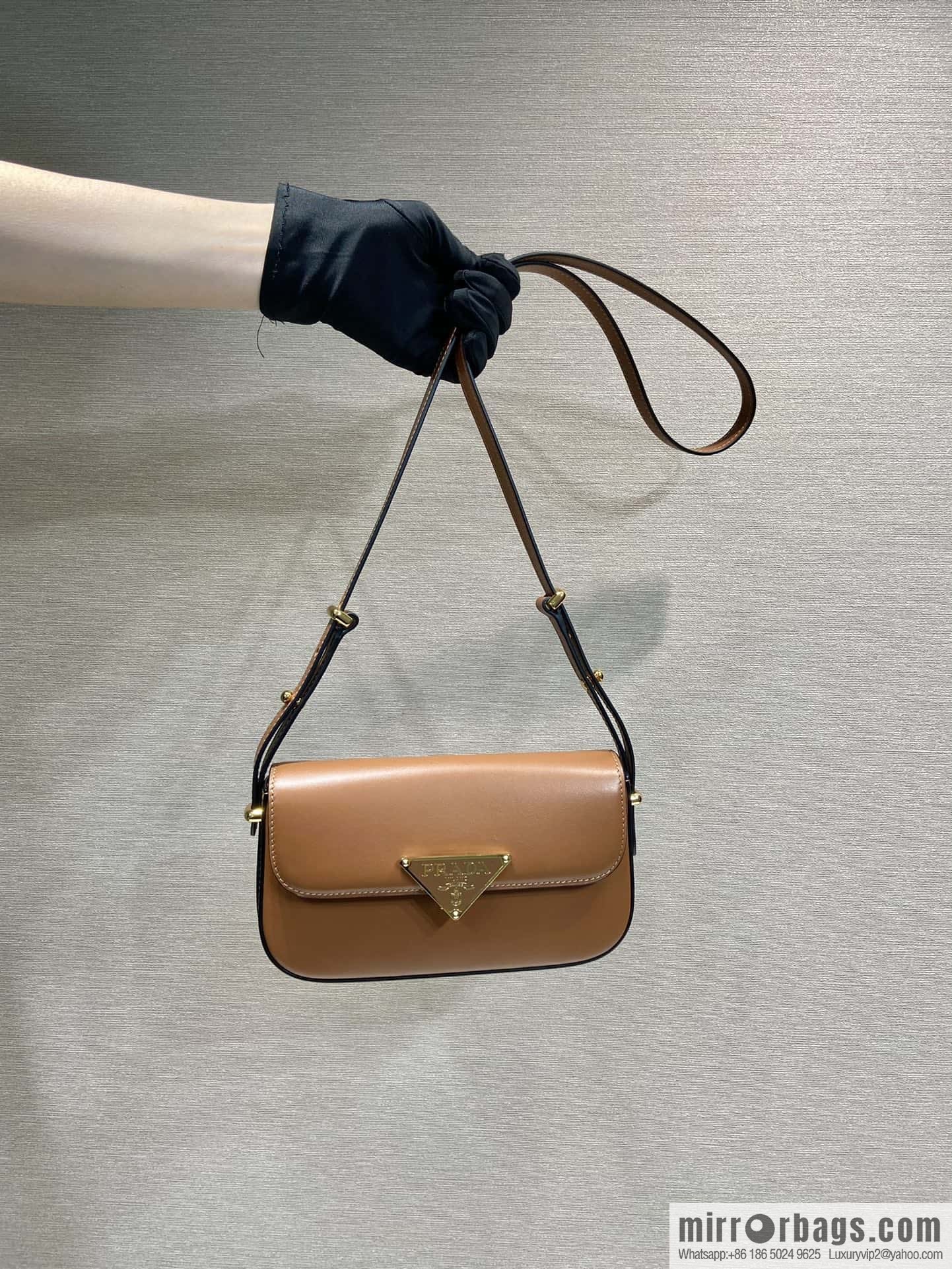 PRADA new shoulder bag 1BD339 caramel color