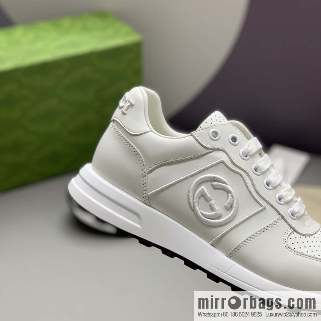 GUCCI embroidered logo men's sports and leisure shoes