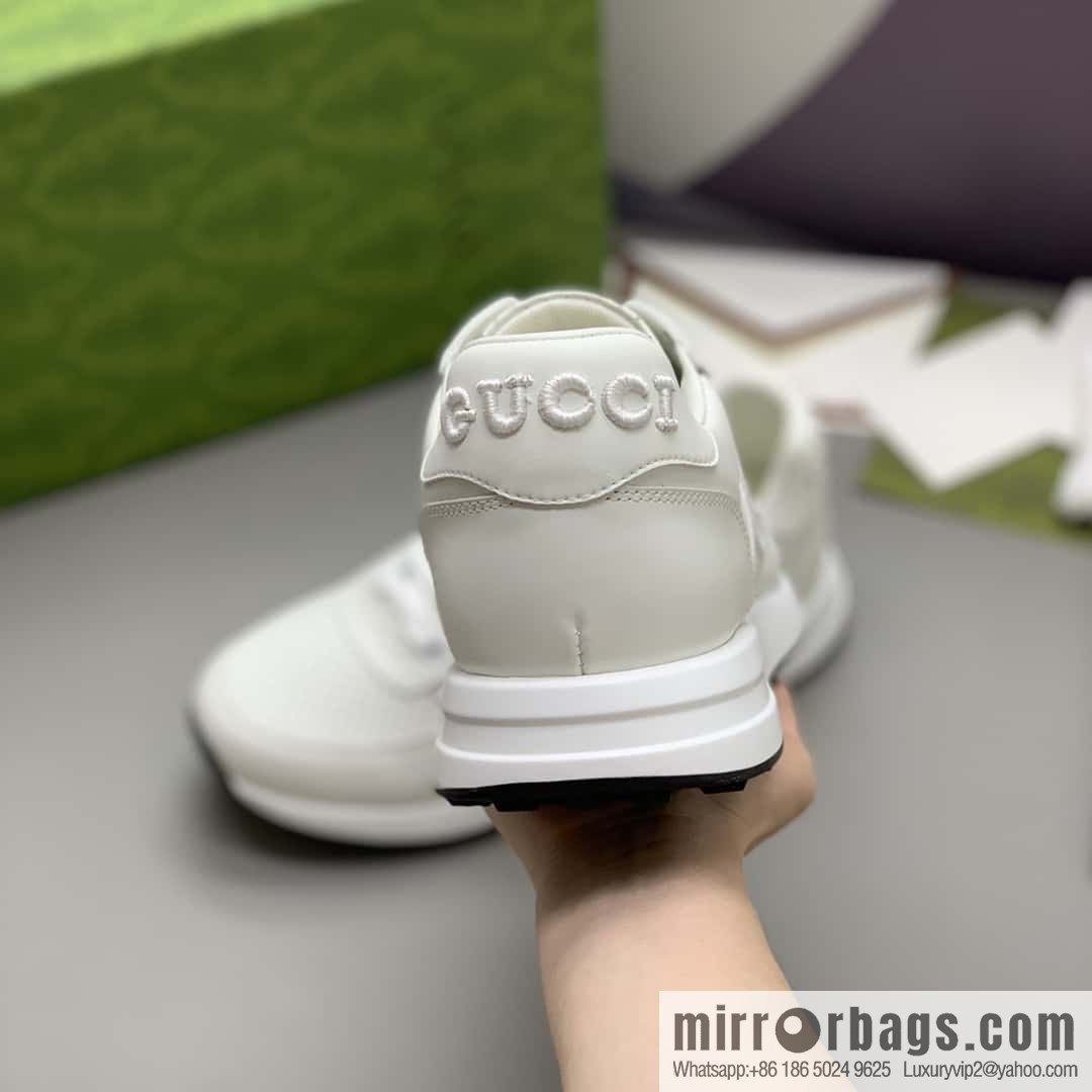 GUCCI embroidered logo men's sports and leisure shoes